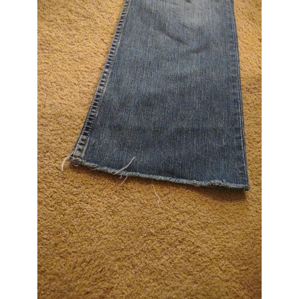 Womens BKE Denim Cut Off Blue Jeans All Cotton Stretch Waist 30 In Inseam 29 In - Picture 4 of 12